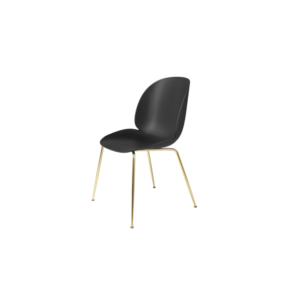 Beetle Chair Brass Base (Black)
