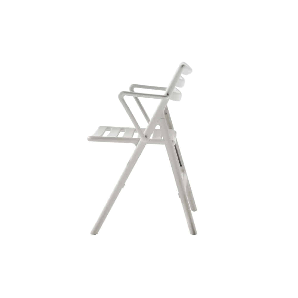 Folding Arm Air-Chair (White)