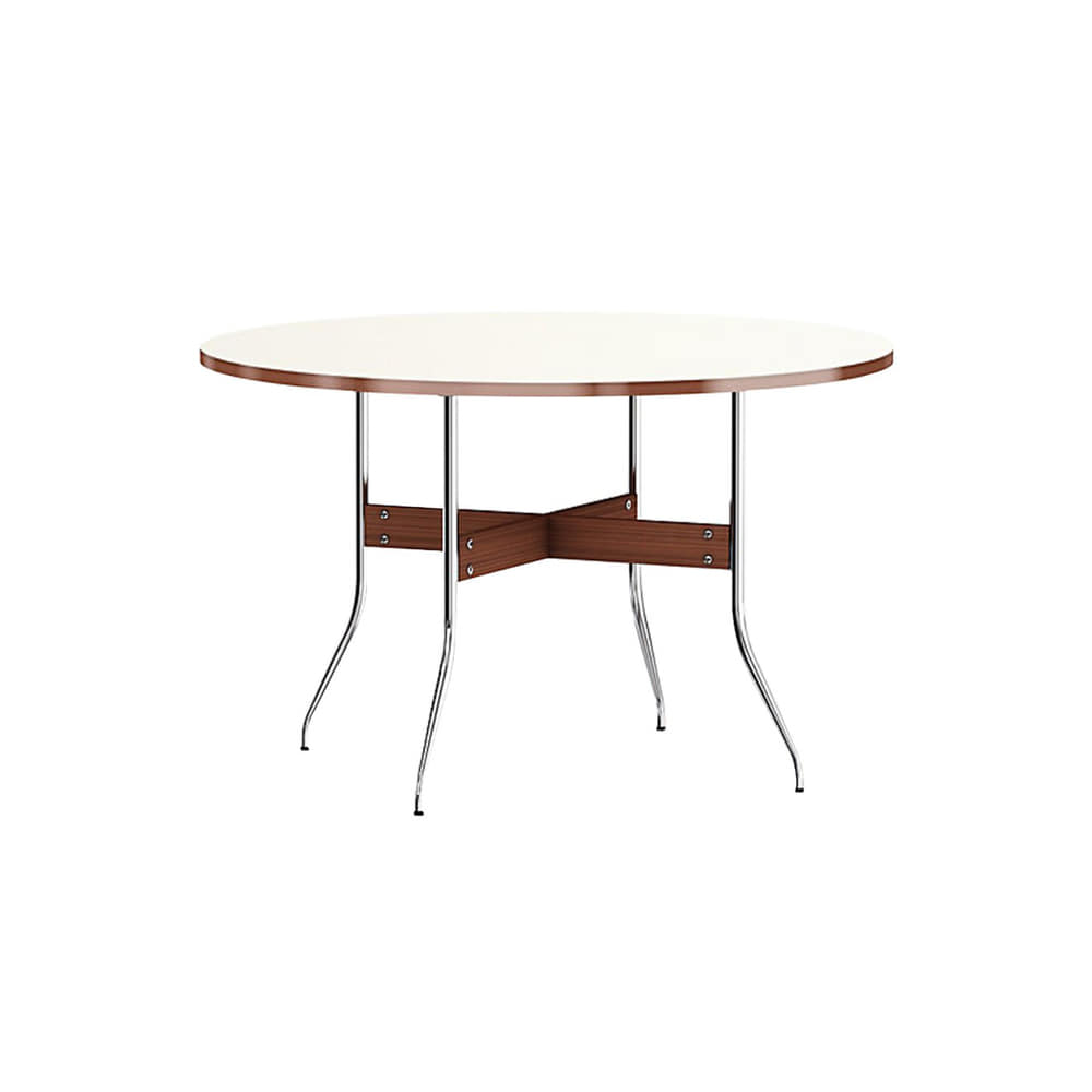 Nelson Swag Leg Dining Table Round (White)