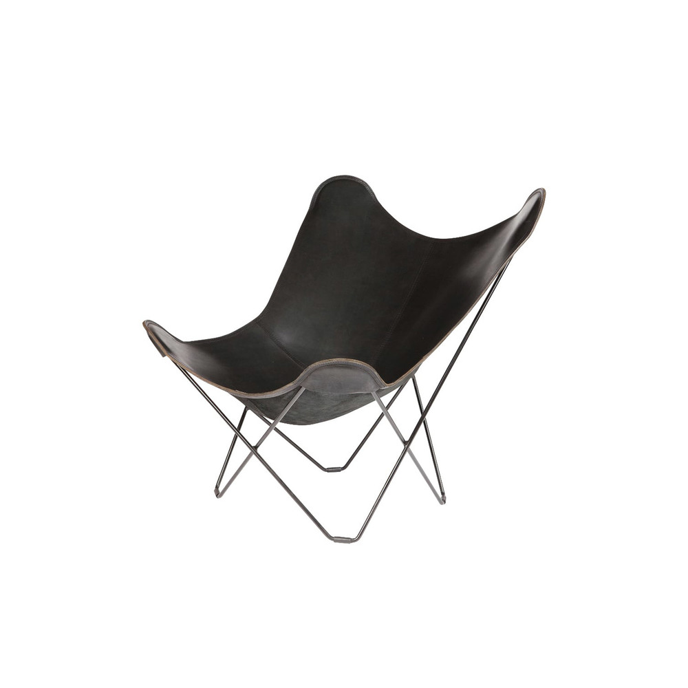 [빠른배송] Leather Butterfly Chair (Black)새상품 20%