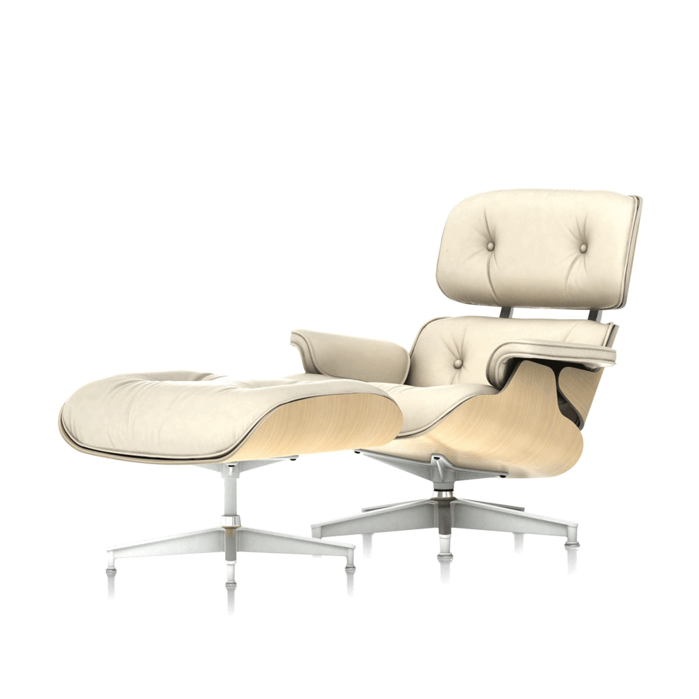 Eames Lounge Chair&amp;Ottoman Mcl Leather (Ivory / Ash)전시품 30%