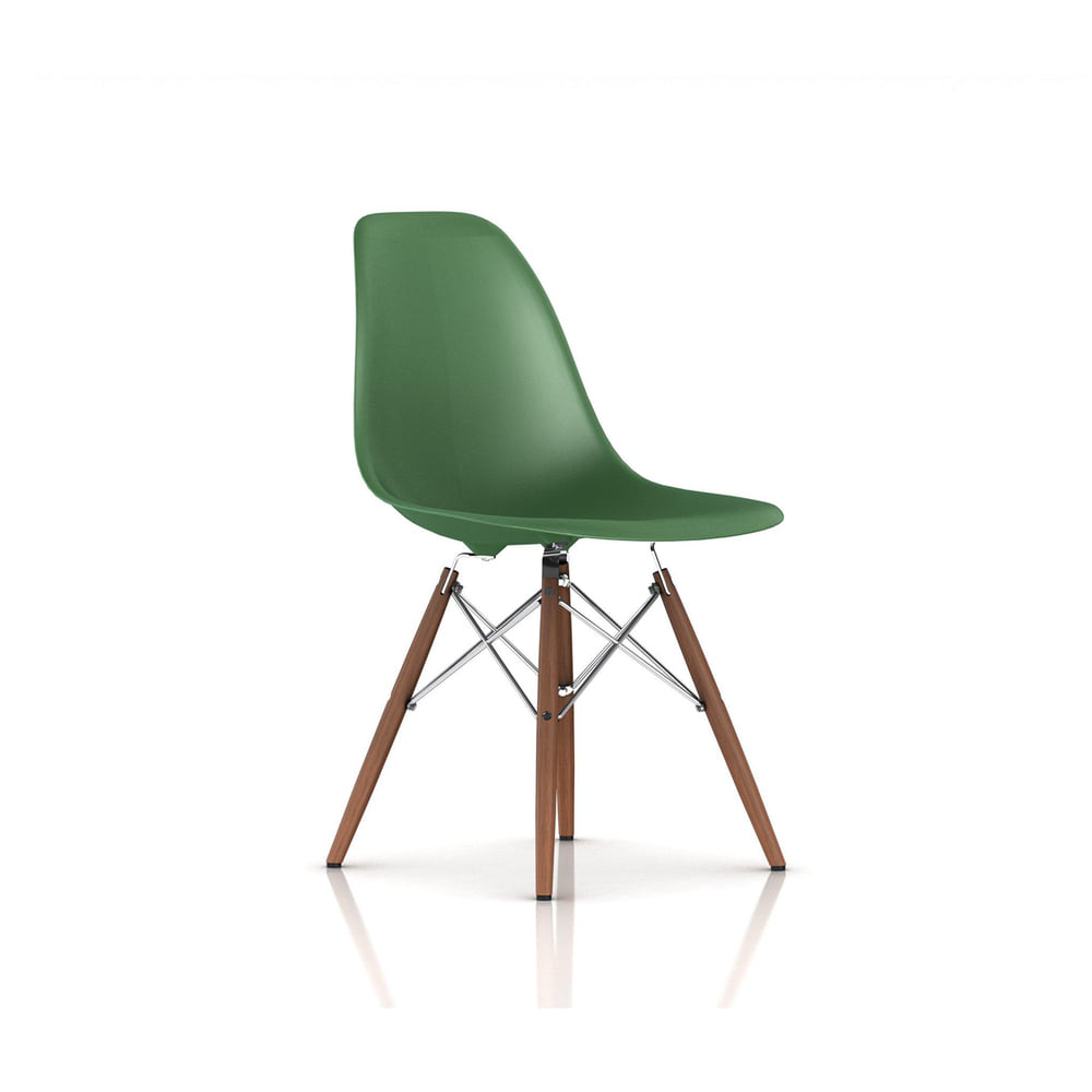 Eames Plastic Chair, Dowel Base Walnut (Kelly green)전시품  30%
