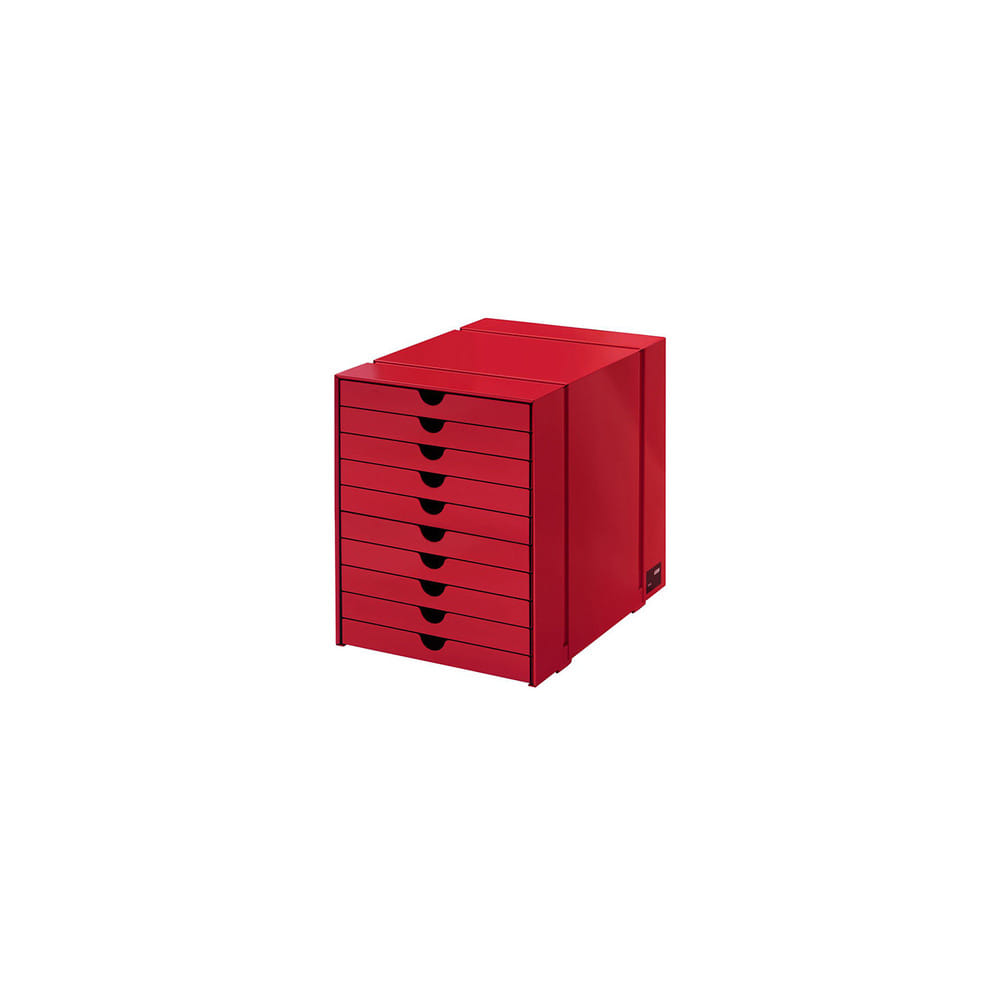 [재고보유] USM Inos Box Set C4 With 10 Closed Trays (Ruby Red)