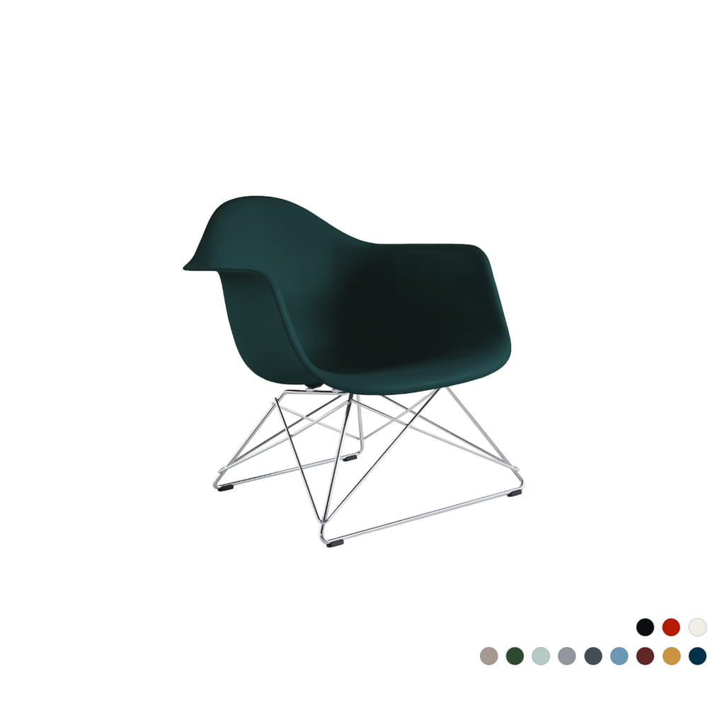 Eames Molded Plastic Arm Chair, Low Wire Base (12 Colors)
