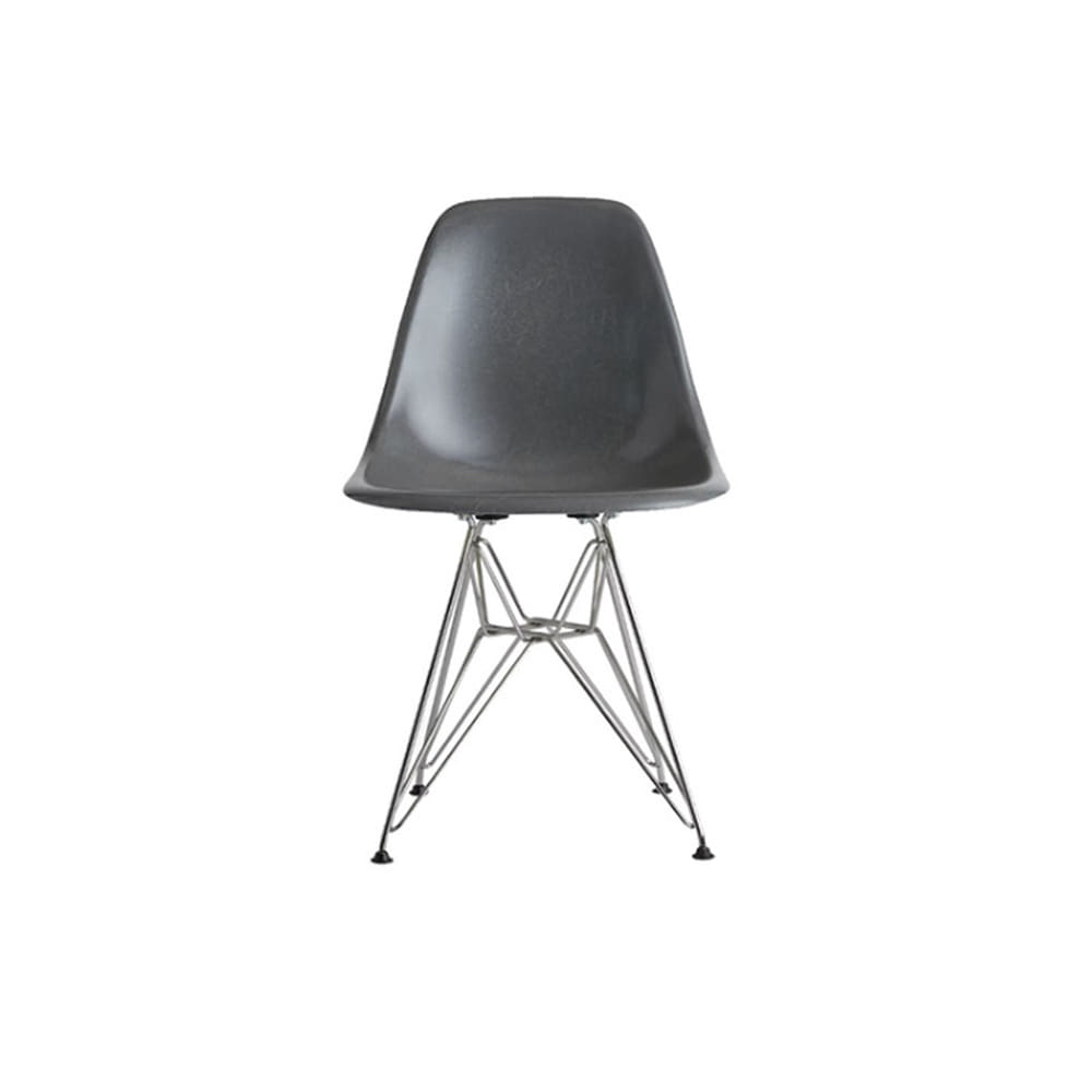 Eames Molded Fiberglass Side Chair, Wire-Base (Elephant Hide Grey) 전시품 30%