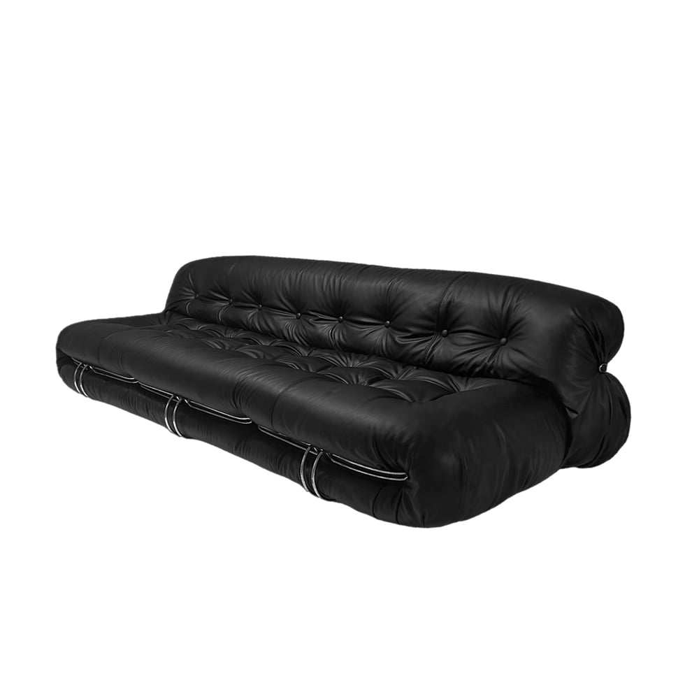 Soriana 3 Seater Sofa (Black)