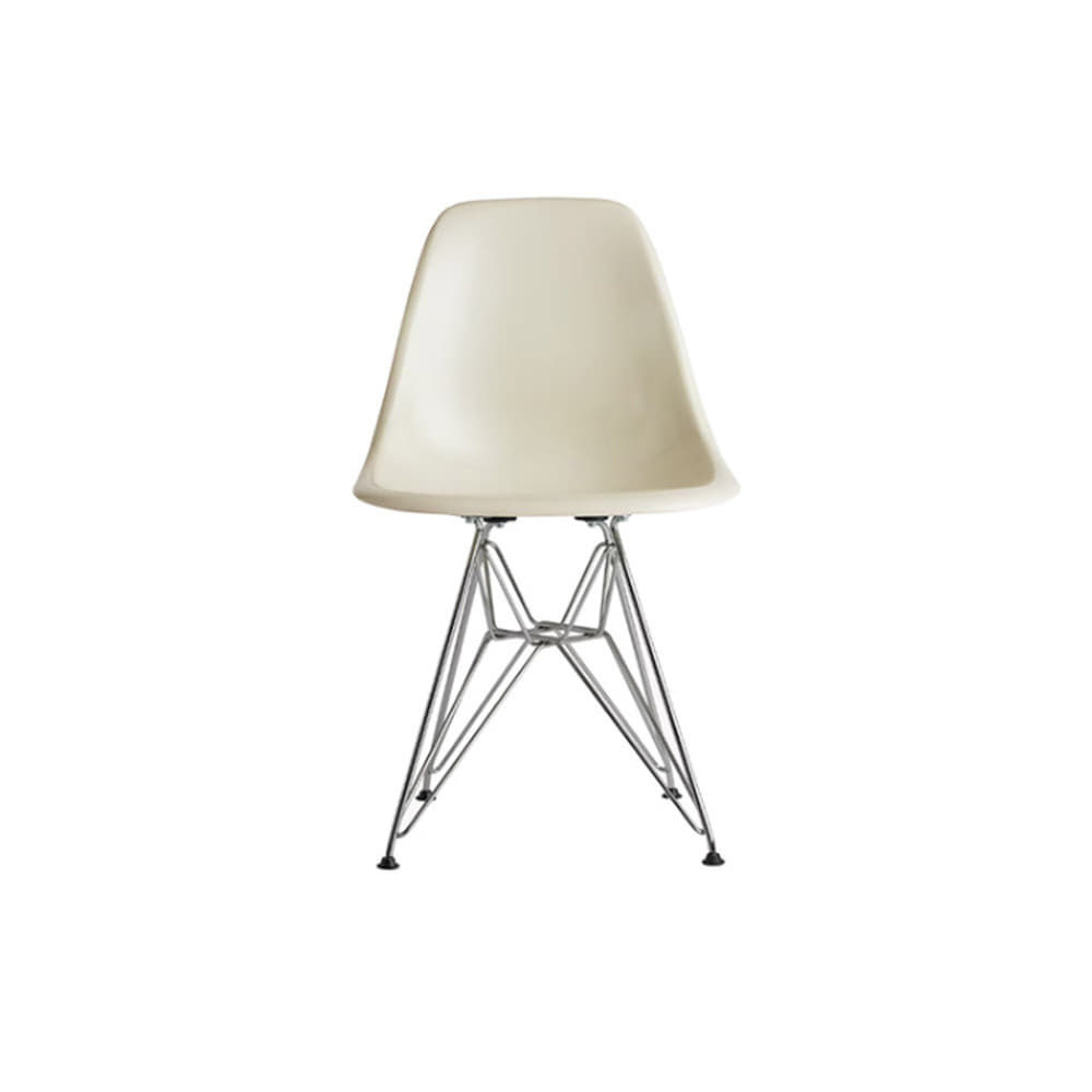 Eames Molded Fiberglass Side Chair, Wire-Base (Parchment)전시품 20%