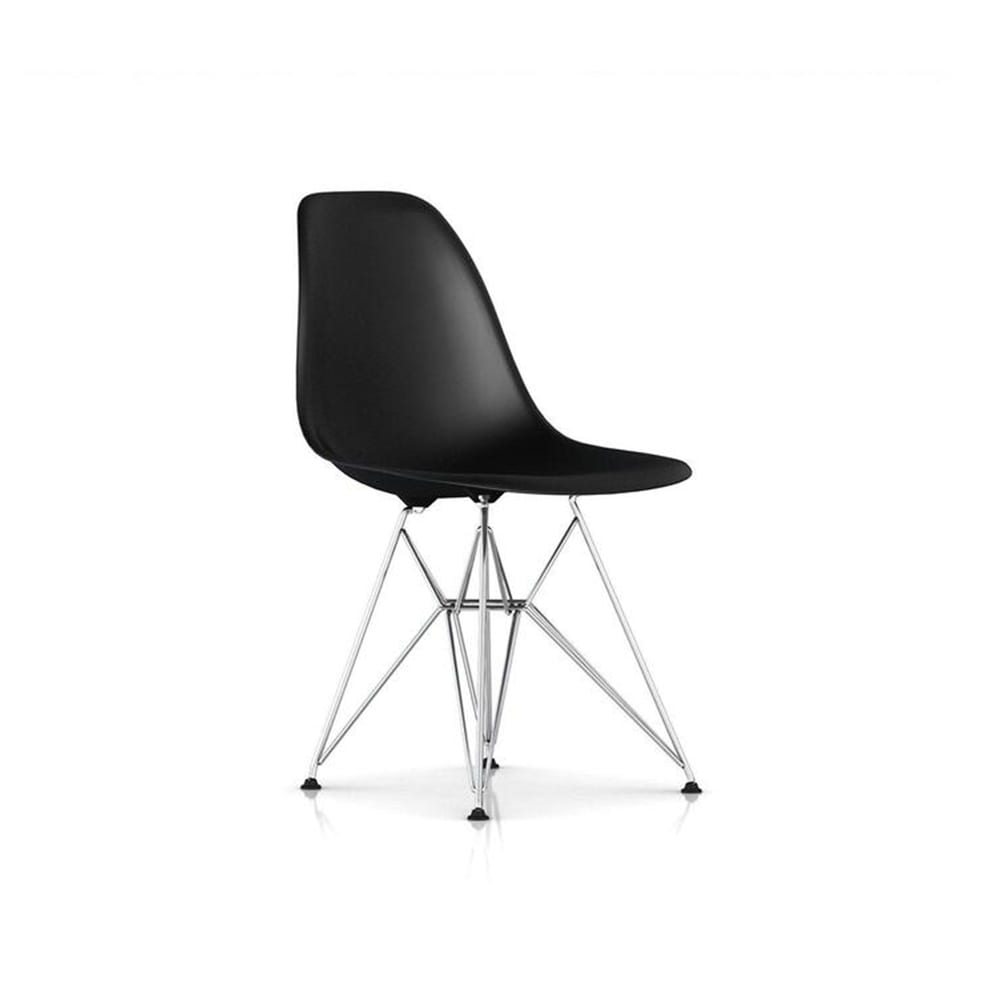 Eames Molded Plastic Side Chair, Wire-Base (Black)전시품30%